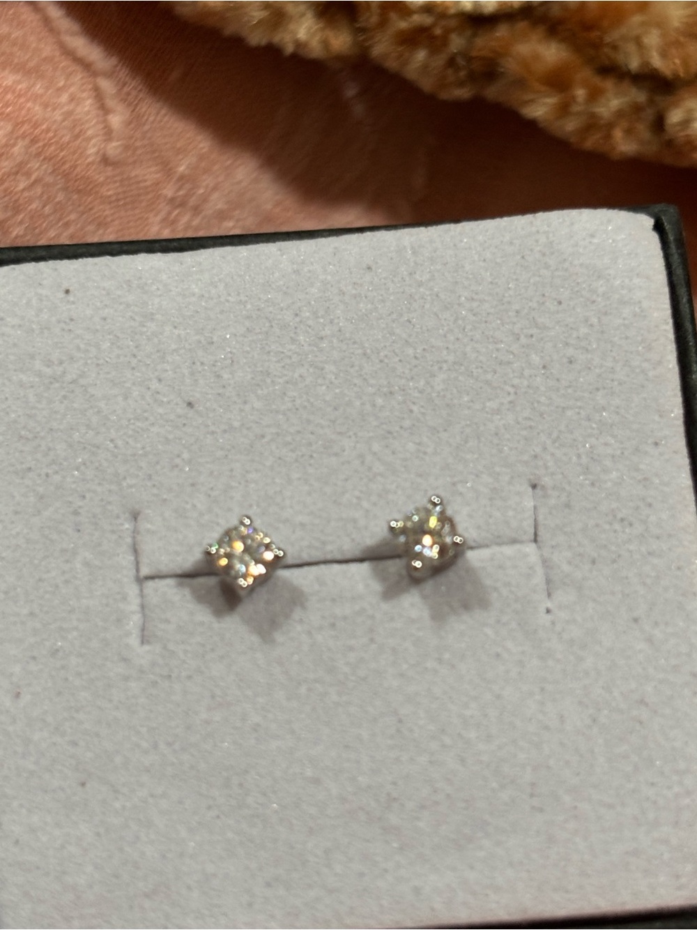 Classic 925 sterling Silver moissanite Stud Earrings
